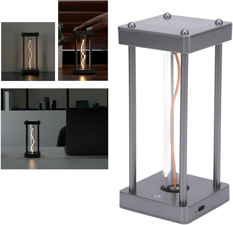 Column Shape Touch Control LED Desk Lamp Warm Light for Bedroom Living Room Battery Included - Image 5